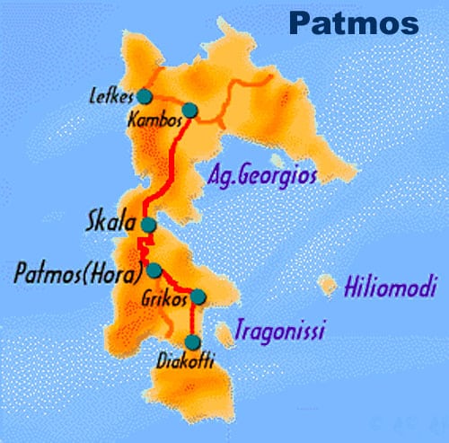 patmos cartina