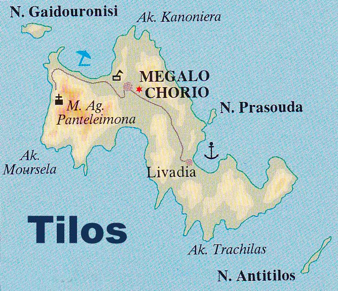 tilos mappa